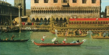 canaletto - Der Bucintoro am Molo am Himmelfahrtstag Einzelheiten zu Canaletto